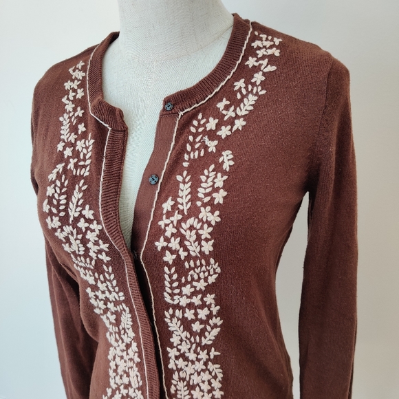 NAF NAF Embroidered Cardigan Sweater - Picture 3 of 8